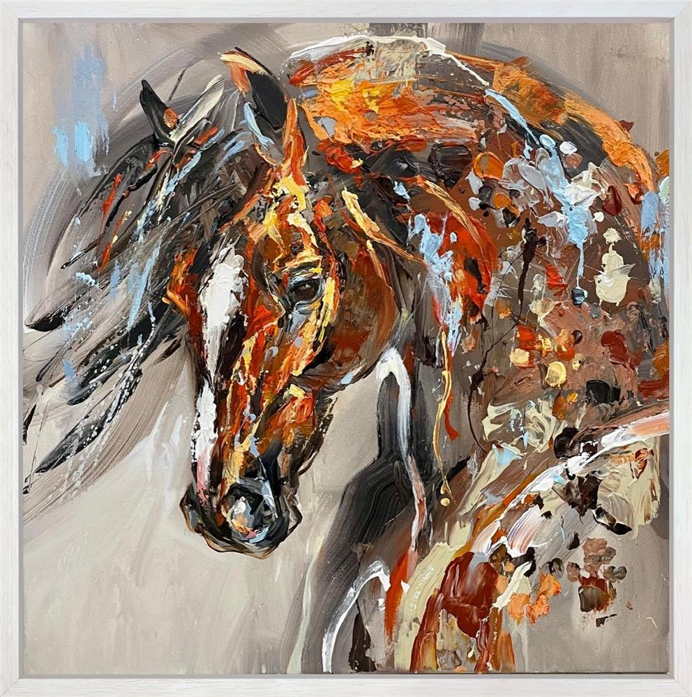 Anna Cher - 'Chestnut' - Framed Original Artwork