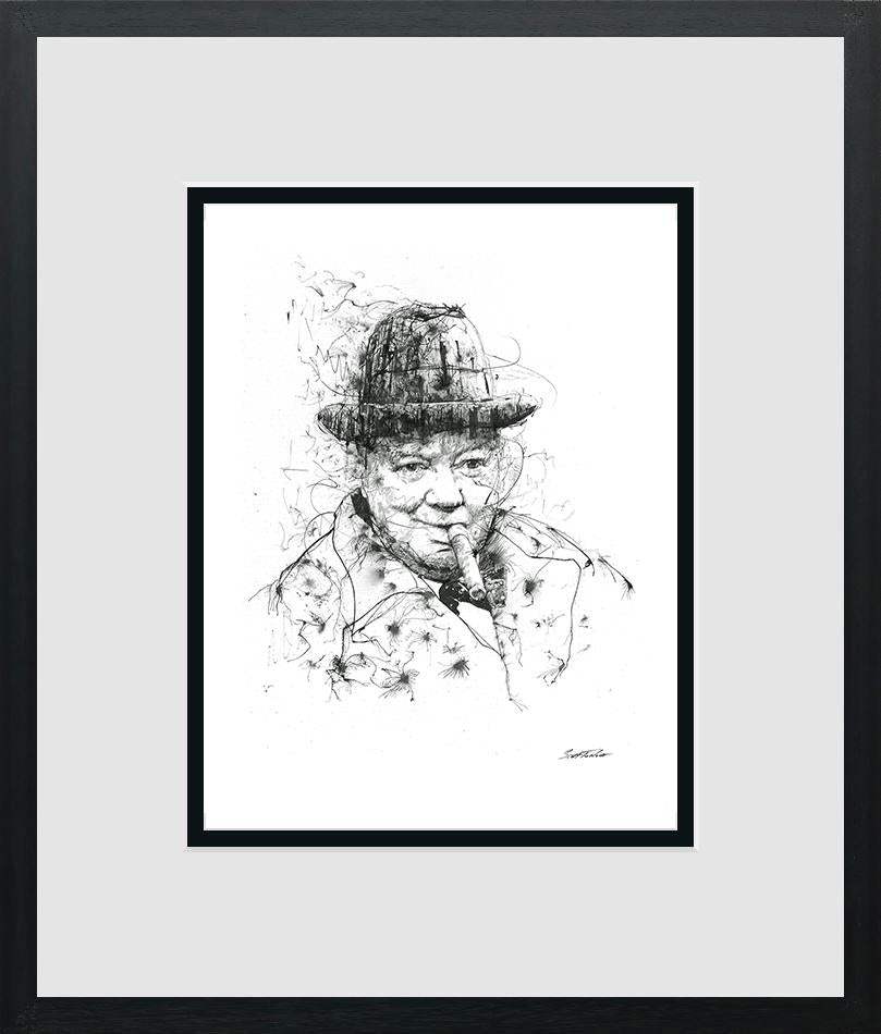 Scott Tetlow - 'Churchill - Miniature' -  Framed  Limited Edition