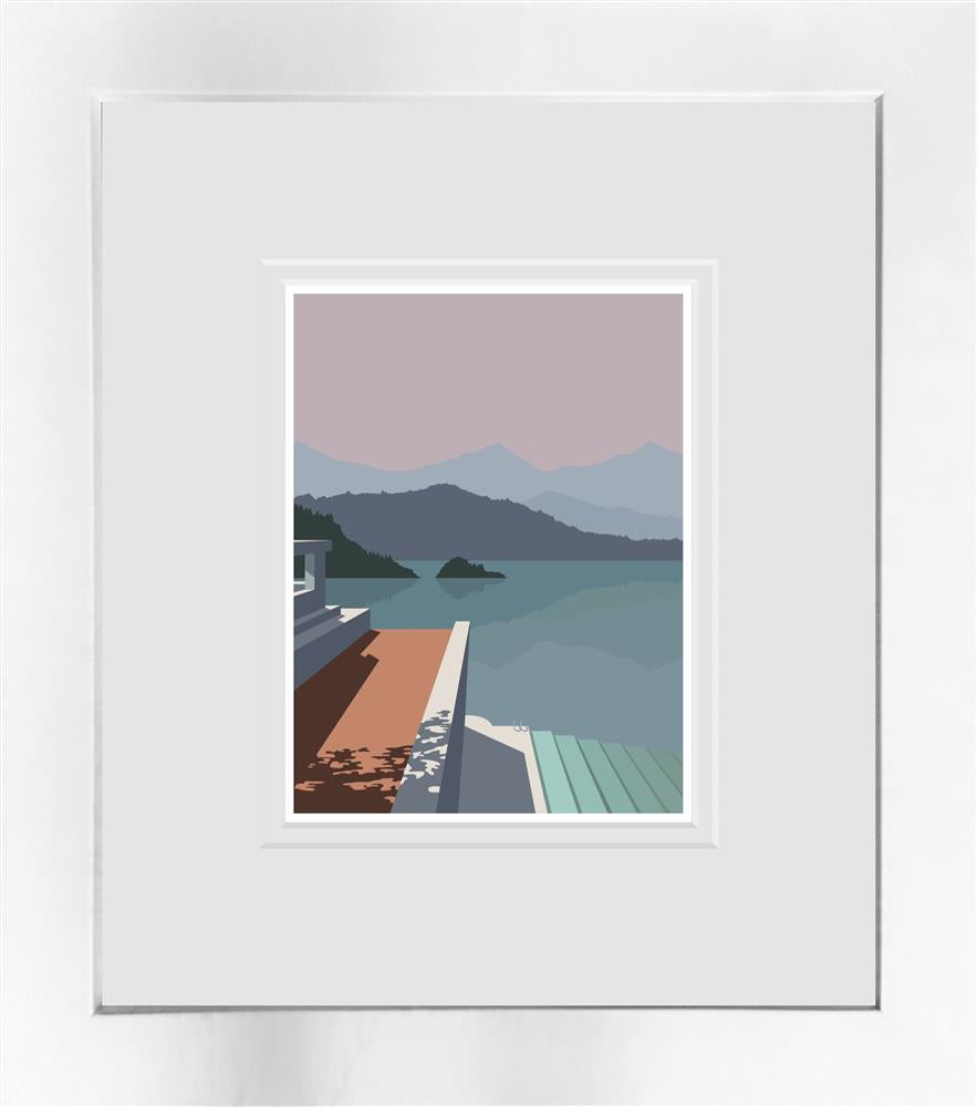 Oshe- 'Cicadas And Pines - Miniature' - Framed Limited Edition