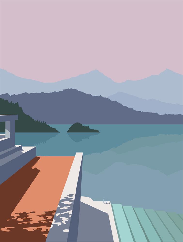 Oshe- 'Cicadas And Pines' - Framed Limited Edition