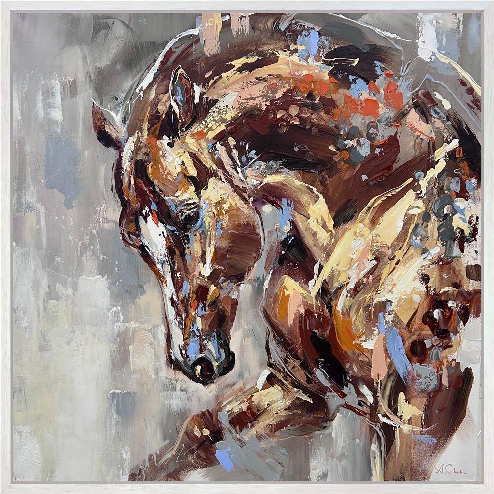 Anna Cher - 'Cinnamon' - Framed Original Artwork