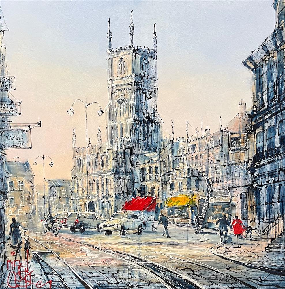 Nigel Cooke - 'Cirencester Life'  - Framed Original Artwork