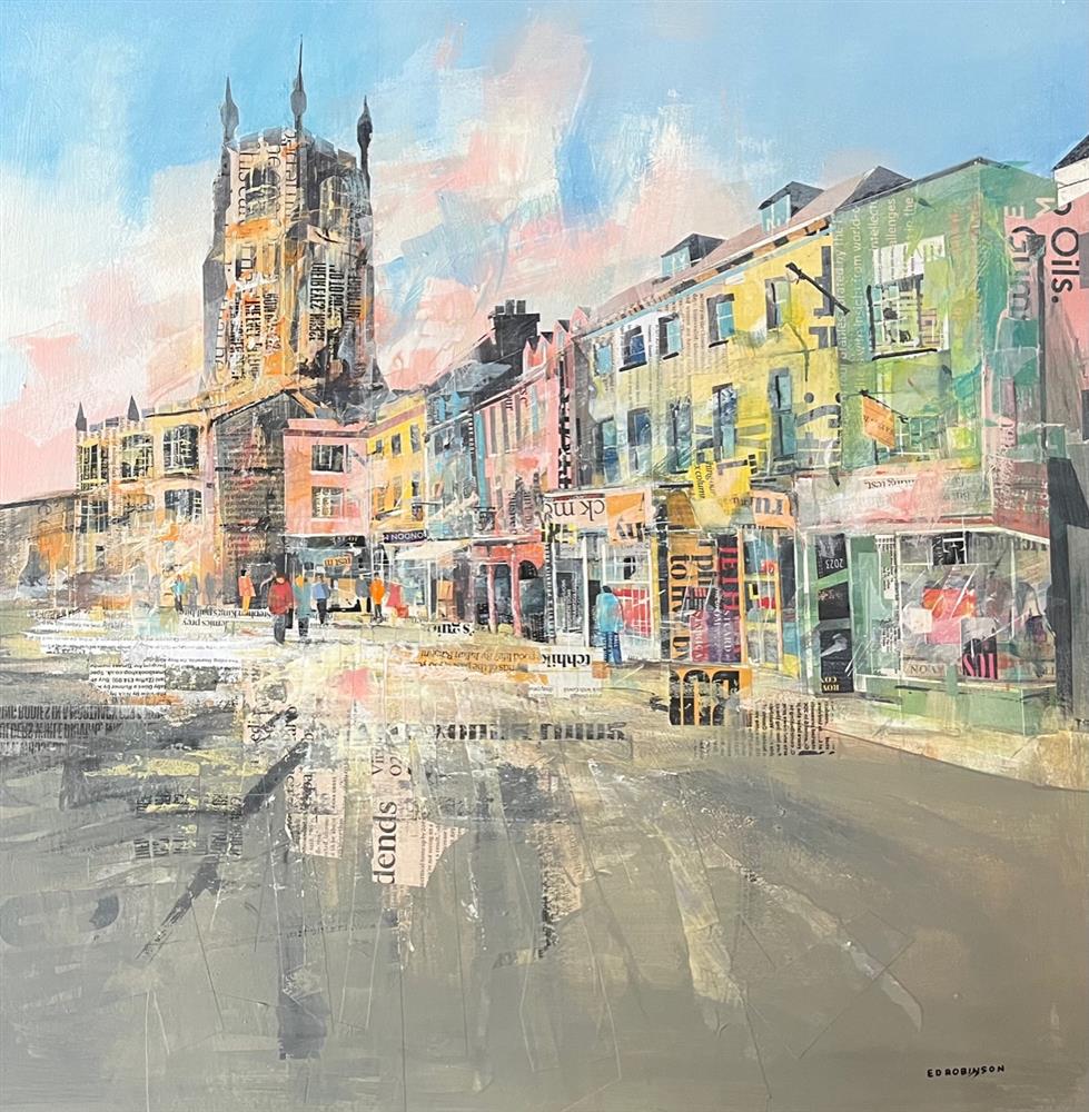 Ed Robinson - 'Cirencester Stroll'  - Framed Original Artwork