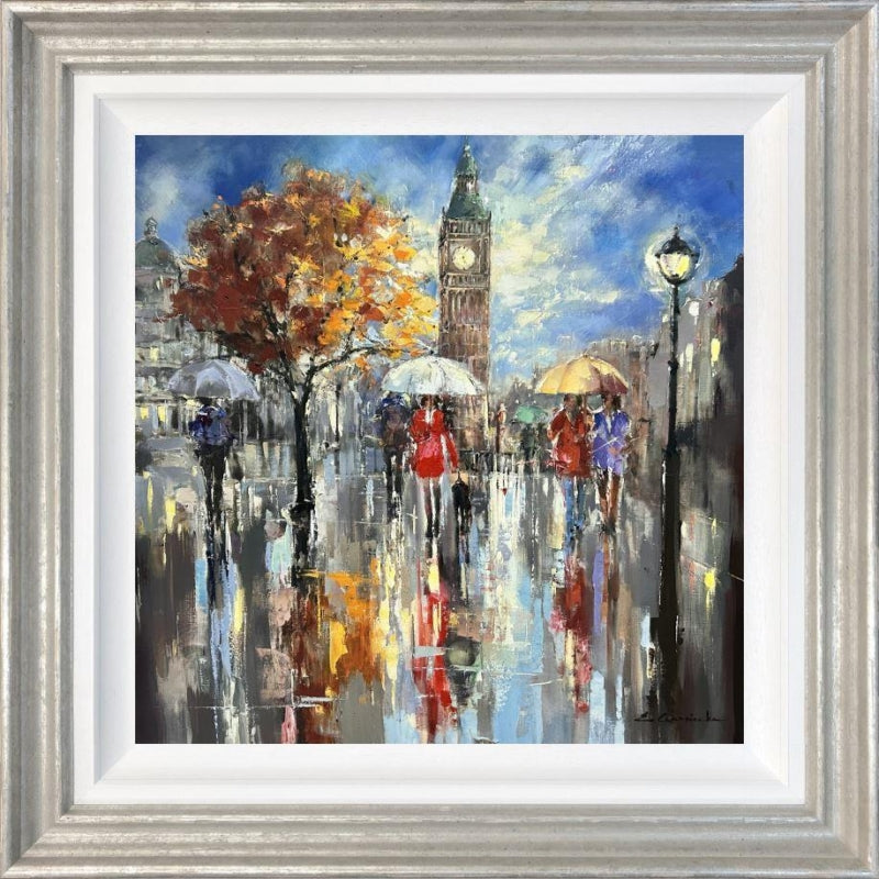 Ewa Czarniecka - 'City Hustle' - Framed Original Art
