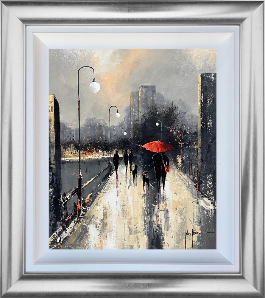 John Horsewell - 'City Life II' - Framed Original Artwork