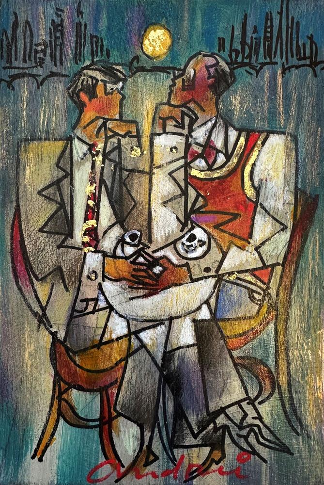 Andrei Protsouk - 'Coffee In NYC' - Framed Original Art