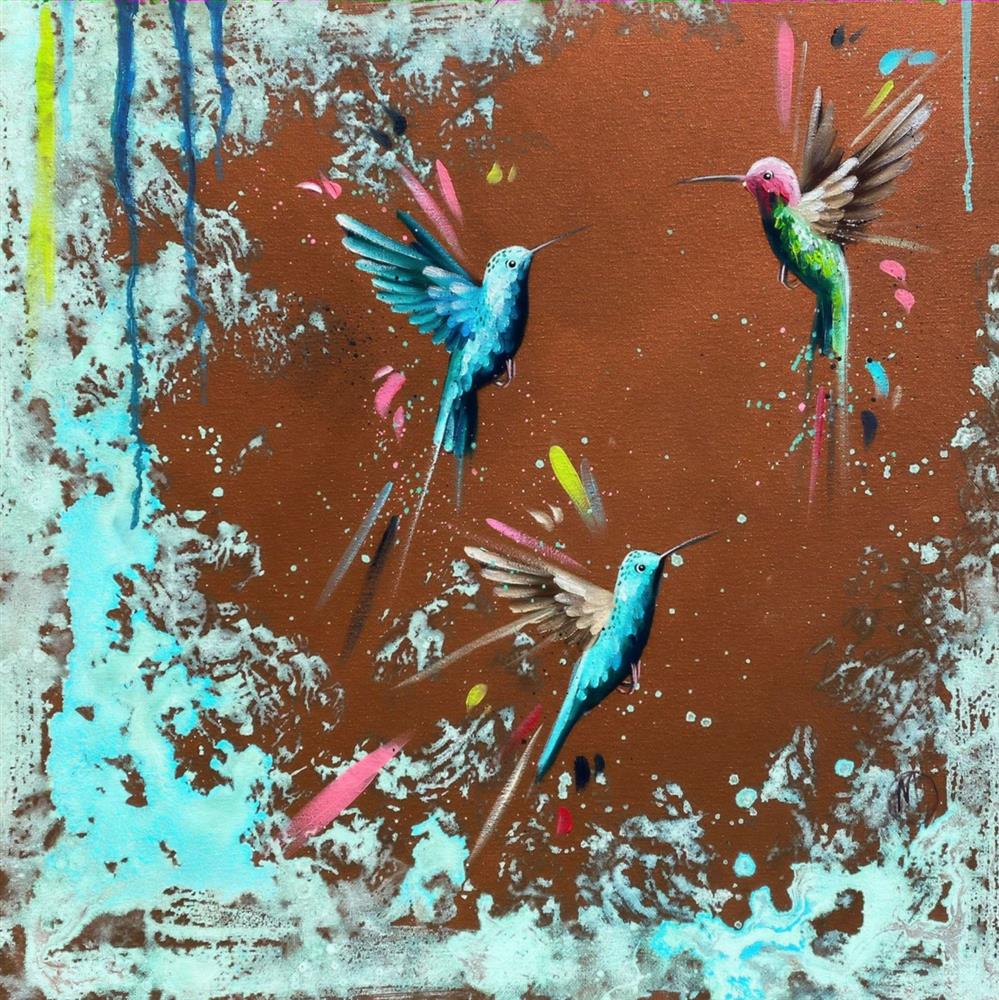 Mellisuga- 'Colour Commotion II' - Framed Original Artwork