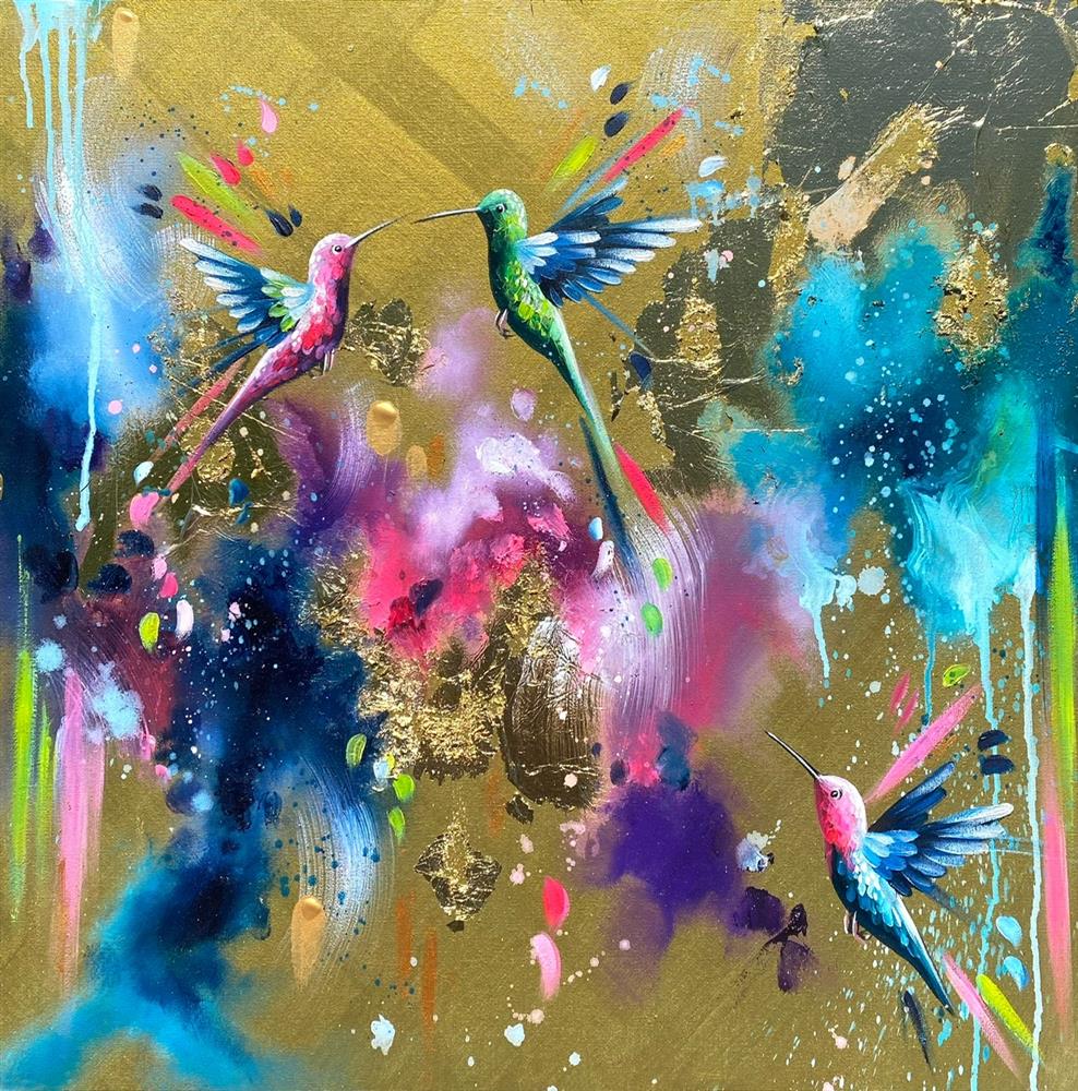 Mellisuga- 'Colourful Jewels I' - Framed Original Artwork