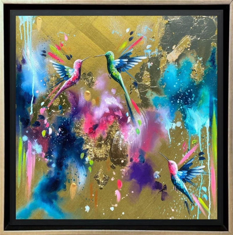 Mellisuga- 'Colourful Jewels I' - Framed Original Artwork