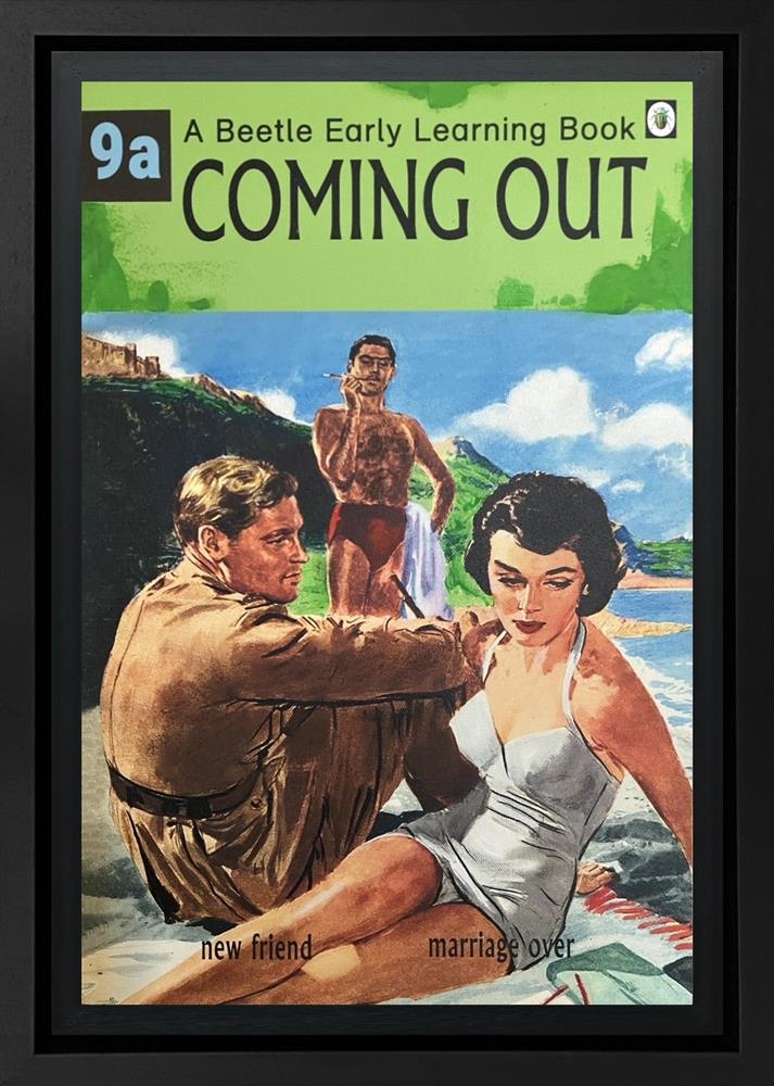 Linda Charles - 'Coming Out' - The Beetle Early Learning Book - Framed Original Artwork