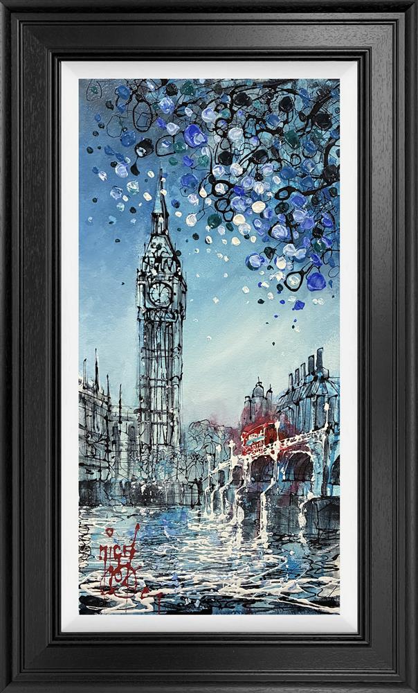 Nigel Cooke - 'Cool Blue London' - Framed Original Artwork