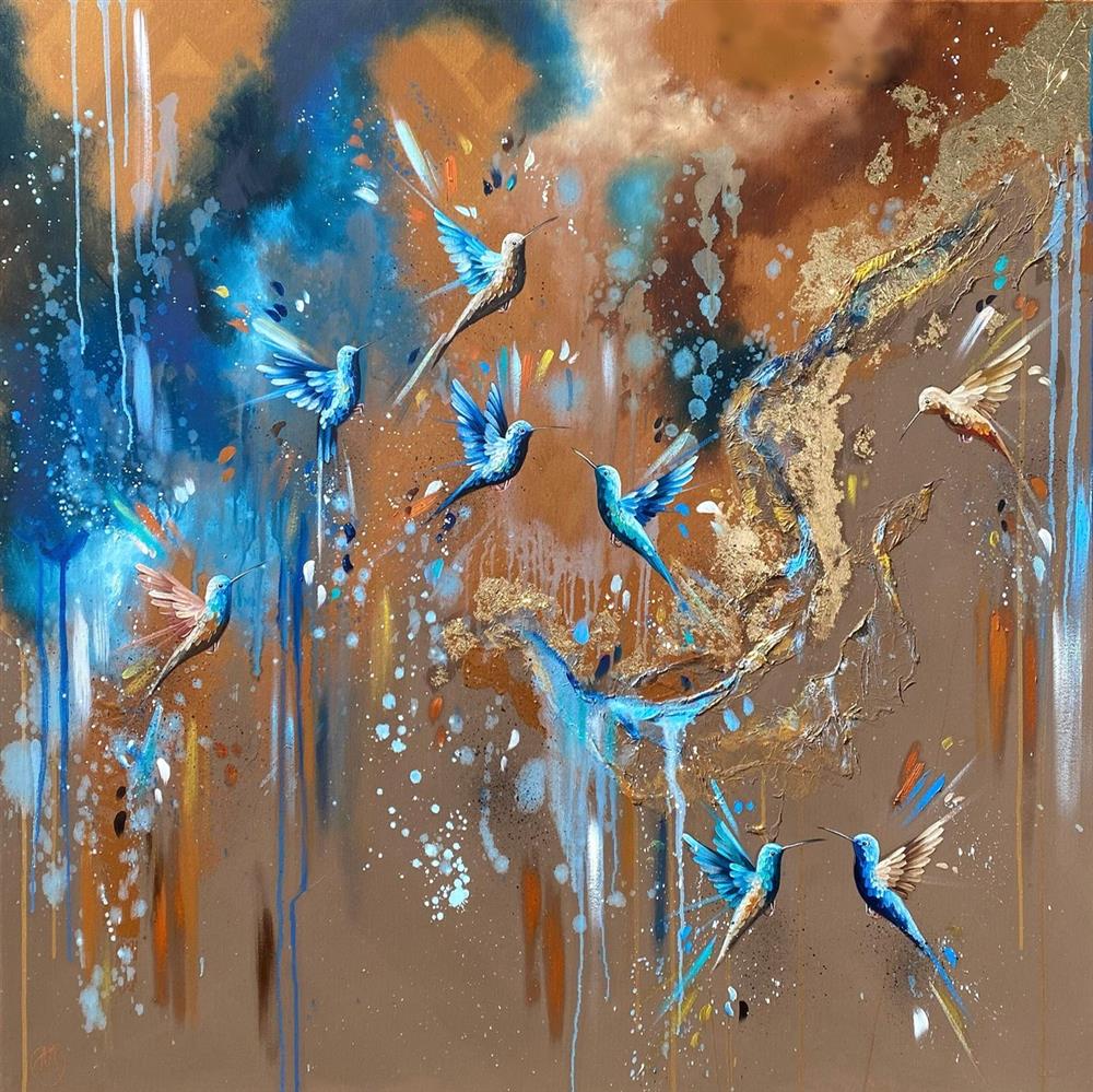 Mellisuga- 'Copper Wings' - Framed Original Artwork