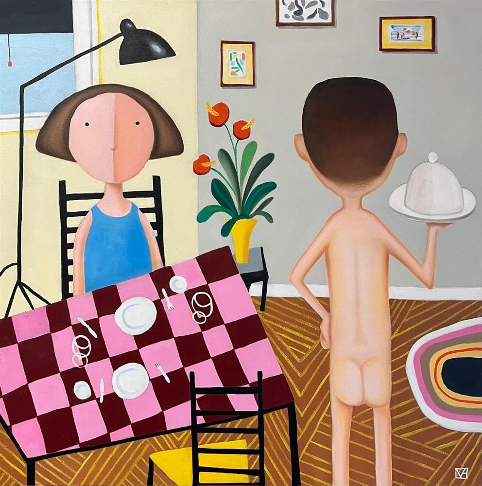 Michael Abrams - 'Coq Au Vin?' - Framed Original Artwork