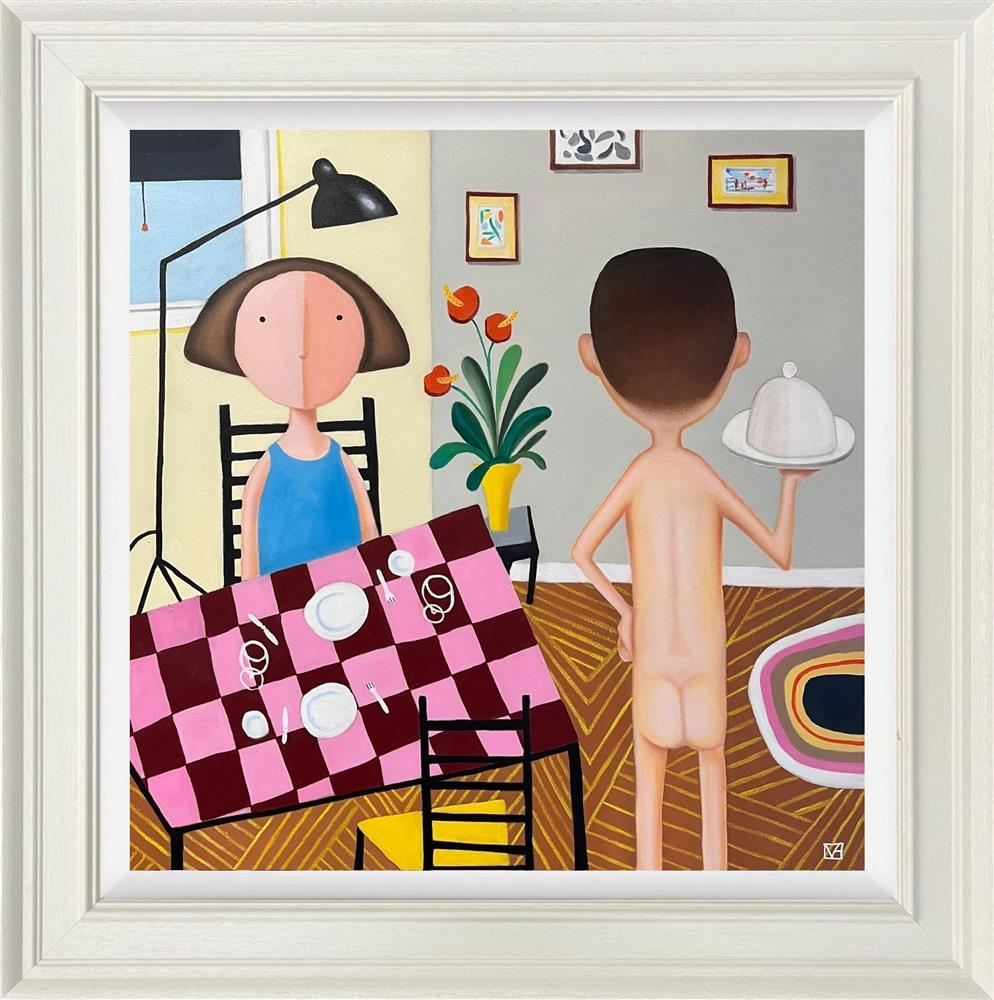 Michael Abrams - 'Coq Au Vin?' - Framed Original Artwork