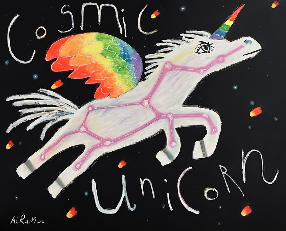 Michael Abrams - 'Cosmic Unicorn' - Large Scale Original Art