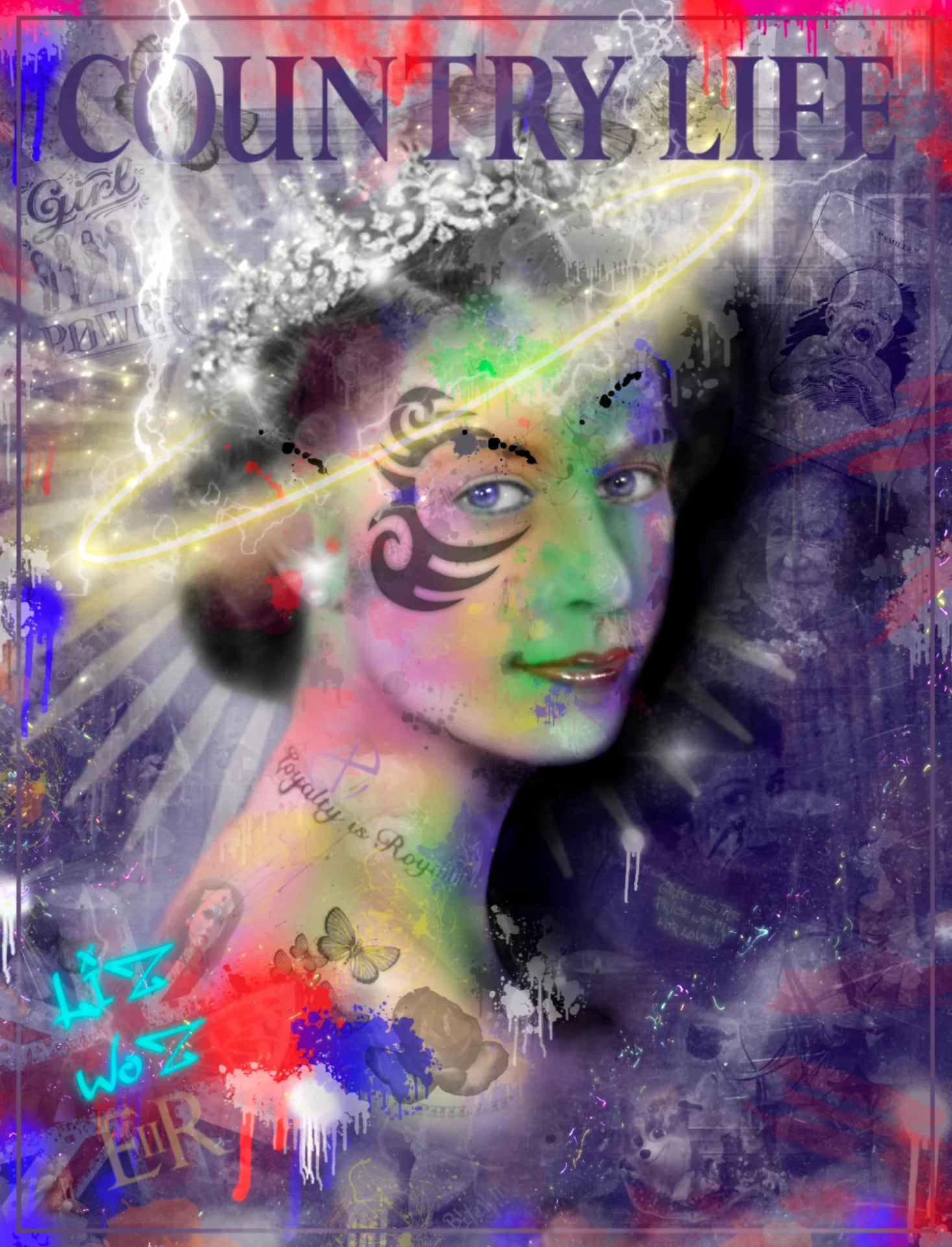 Neil Pengelly - 'Country Girl (Queen Elizabeth II)' - Framed Limited Edition Print