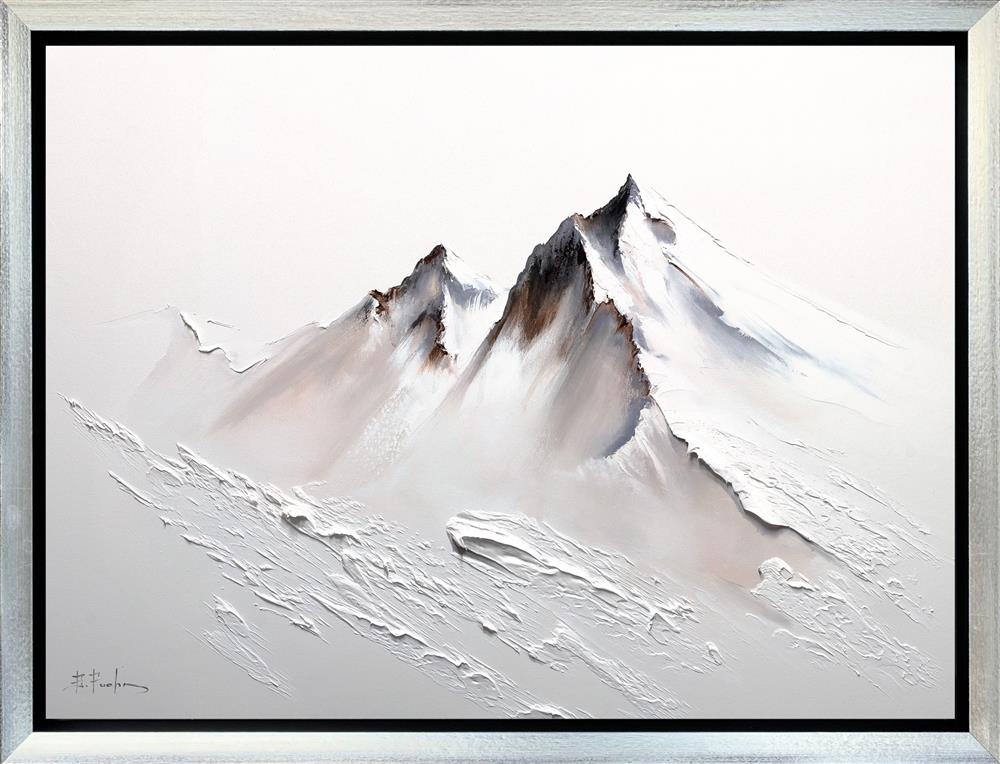 Bozhena Fuchs- 'Wind Carved Ridges' - Framed Original Artwork