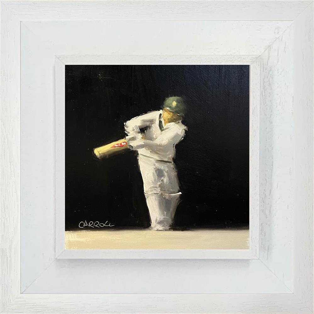 Neil Carroll -  'Cricket Player' - Framed Original Painting