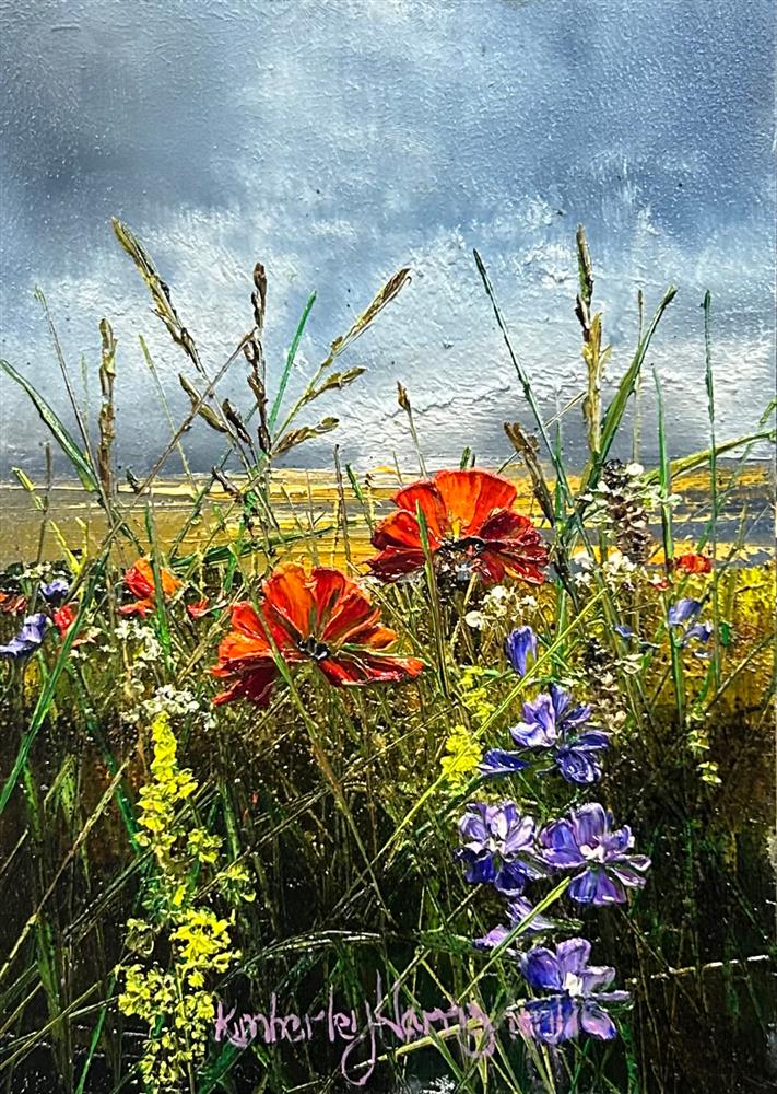 Kimberley Harris - 'Crimson Horizon' - Framed Original Artwork