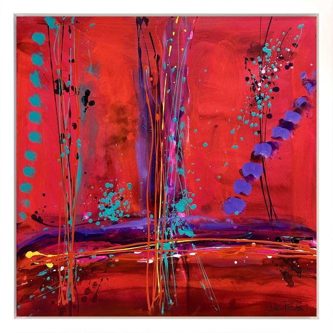 Jean Picton -  'Crimson Skies' - Framed Original Art