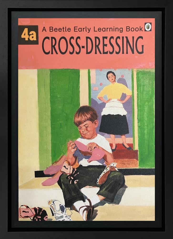 Linda Charles - 'Cross Dressing' - The Beetle Early Learning Book - Framed Original Artwork