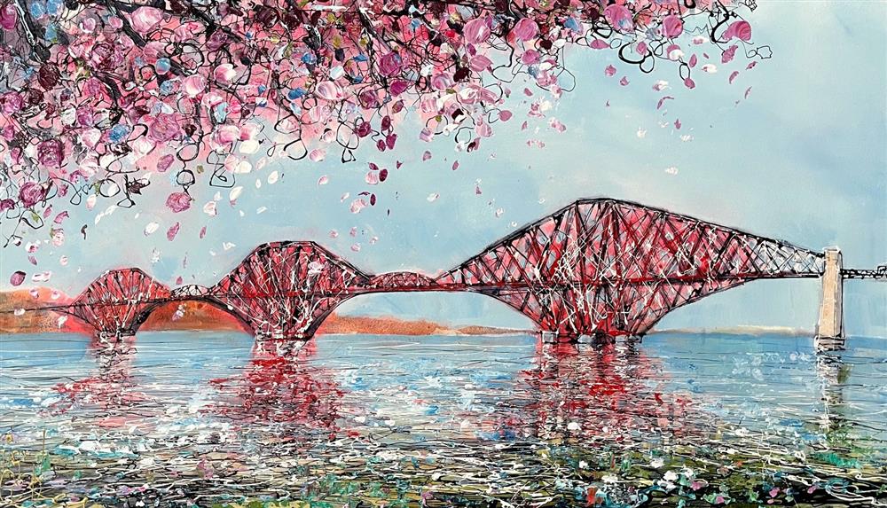 Nigel Cooke - 'Crossing The Forth' - Framed Original Artwork