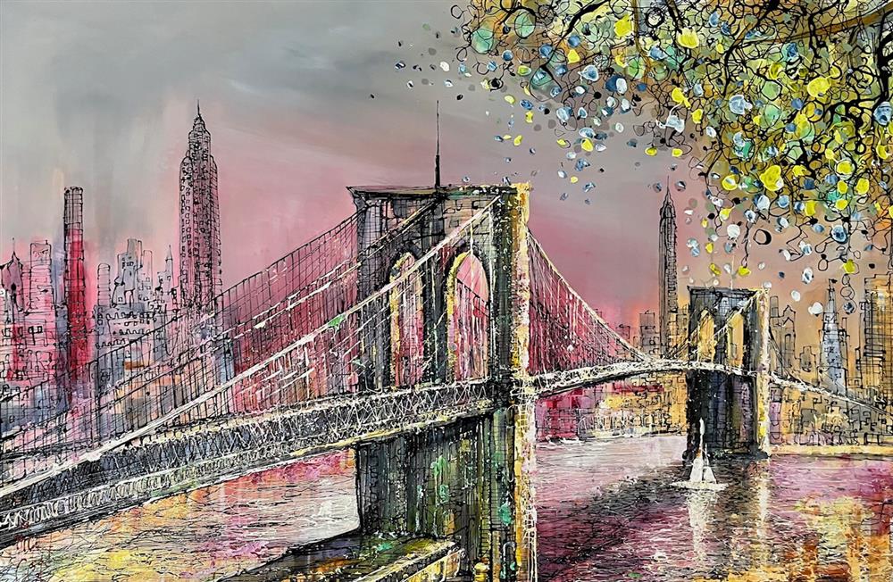 Nigel Cooke - 'Crossing The Hudson' - Framed Original Artwork