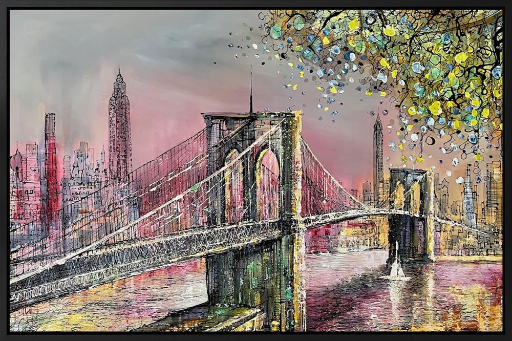 Nigel Cooke - 'Crossing The Hudson' - Framed Original Artwork