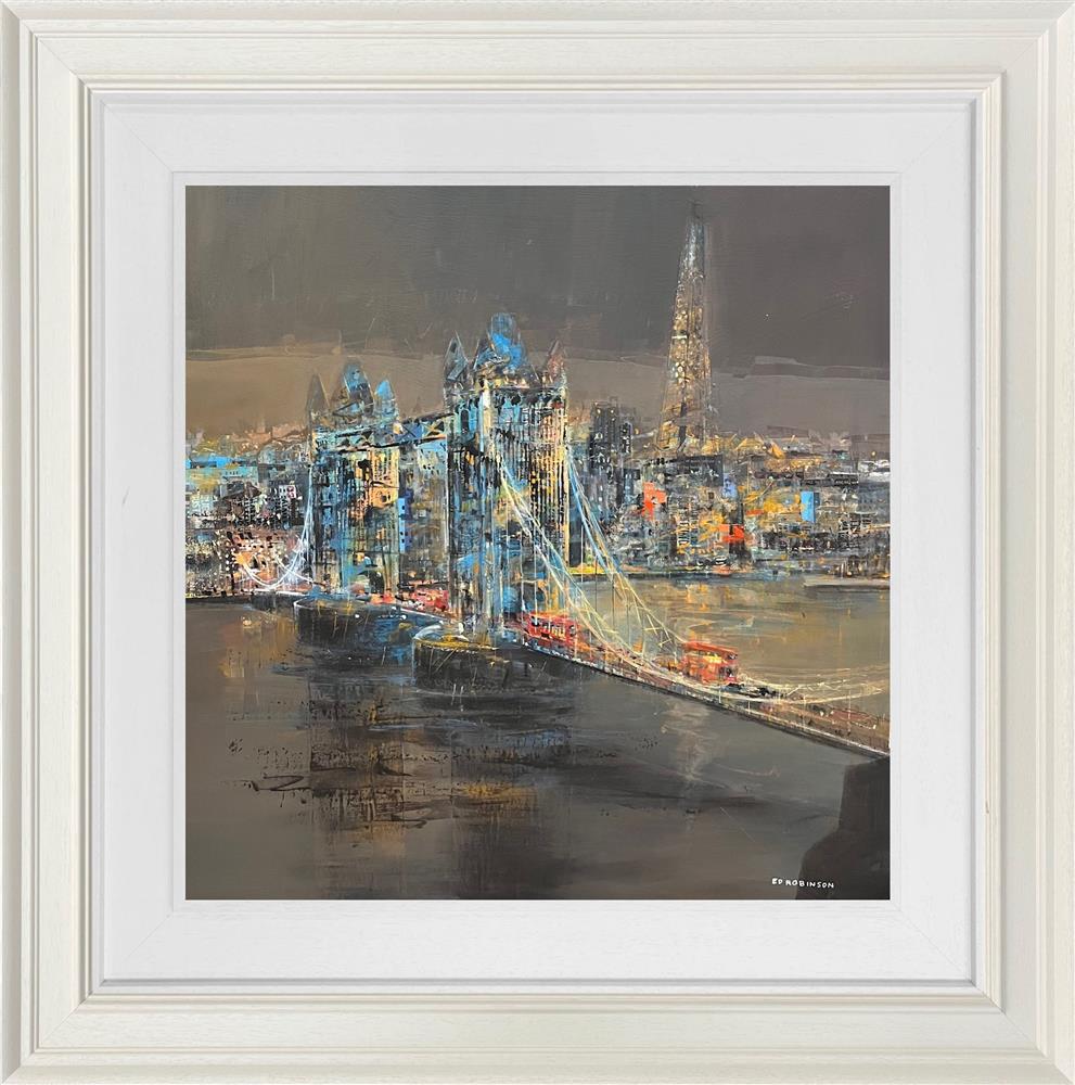 Ed Robinson - 'Crossing The Thames At Tower Bridge'  - Framed Original Artwork