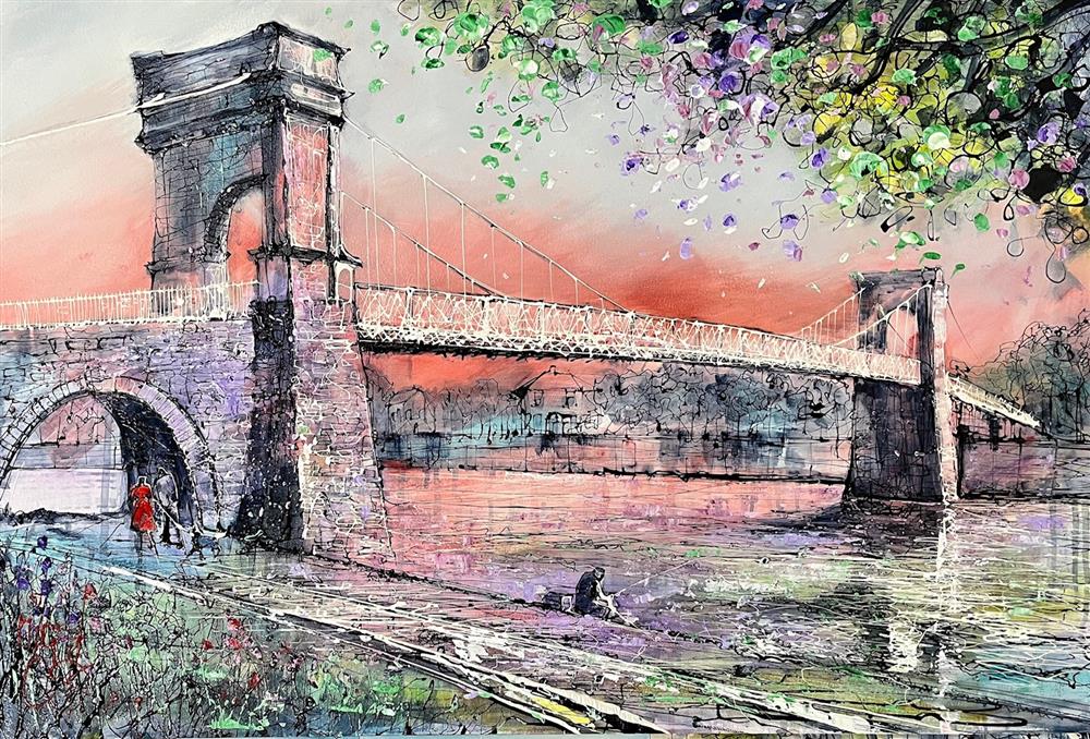 Nigel Cooke - 'Crossing The Trent' - Framed Original Artwork