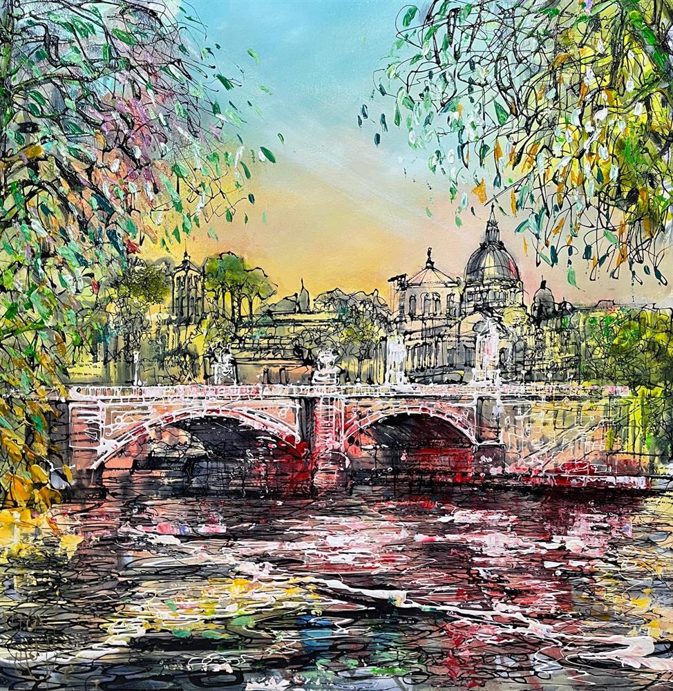 Nigel Cooke - 'Crossing The Water' - Framed Original Artwork