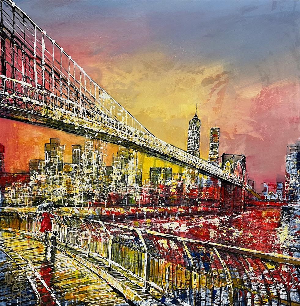 Nigel Cooke - 'Crossing Via Brooklyn' - Framed Original Artwork