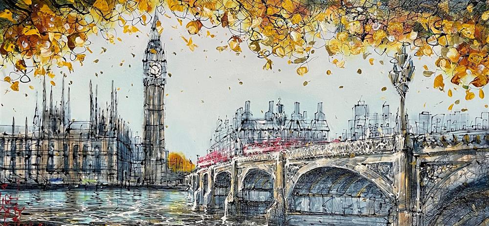 Nigel Cooke - 'Crossing Waters'  - Framed Original Artwork