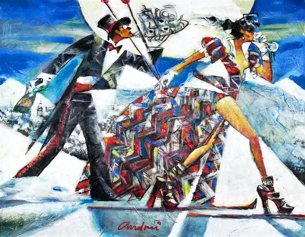 Andrei Protsouk - 'Crossing The Alps' - Framed Original Artwork