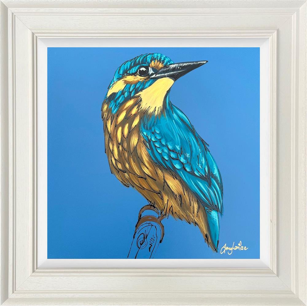 Amy Louise - 'Crowned In Blue' - Framed Original Art