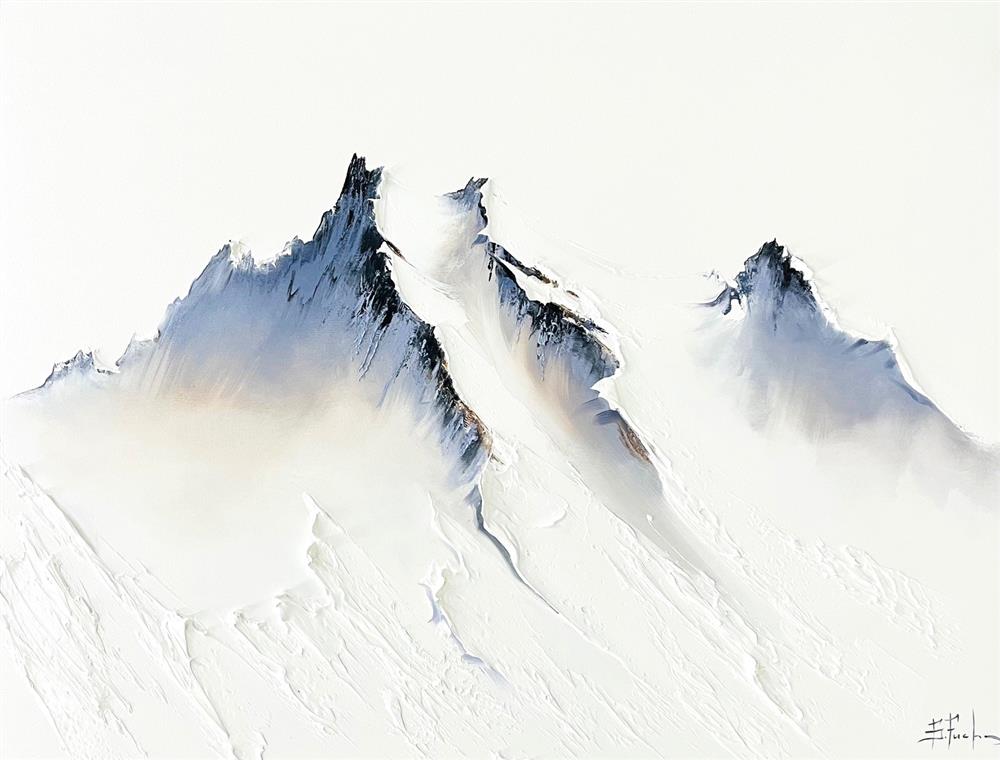 Bozhena Fuchs- 'Crowned In White' - Framed Original Artwork