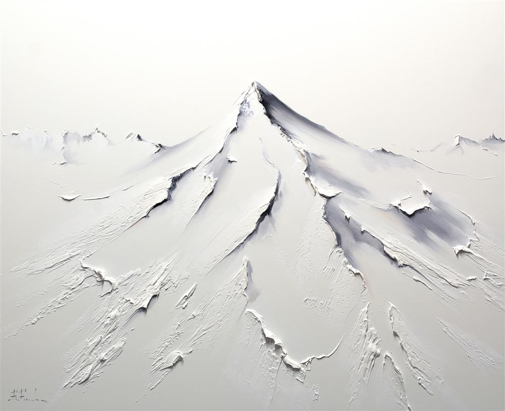 Bozhena Fuchs- 'Crowned With Winters Might' - Framed Original Artwork