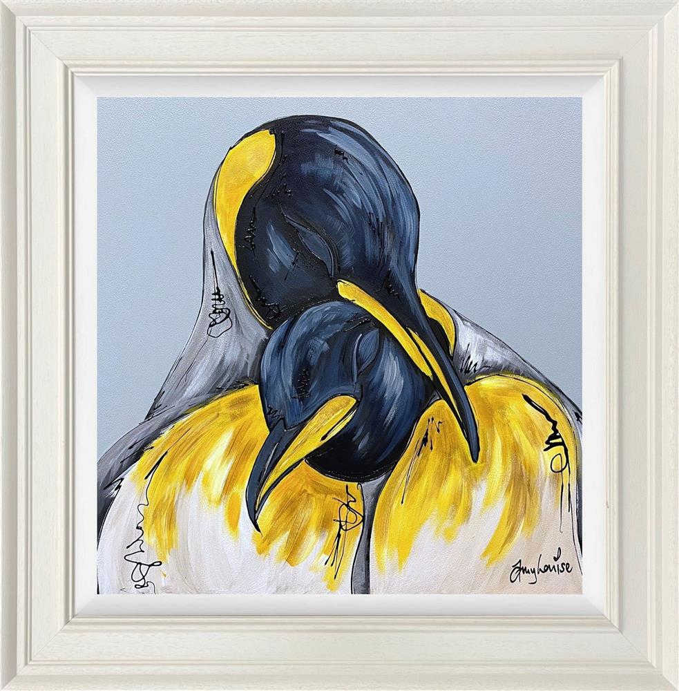 Amy Louise - 'Cuddles Over Ice' - Framed Original Artwork