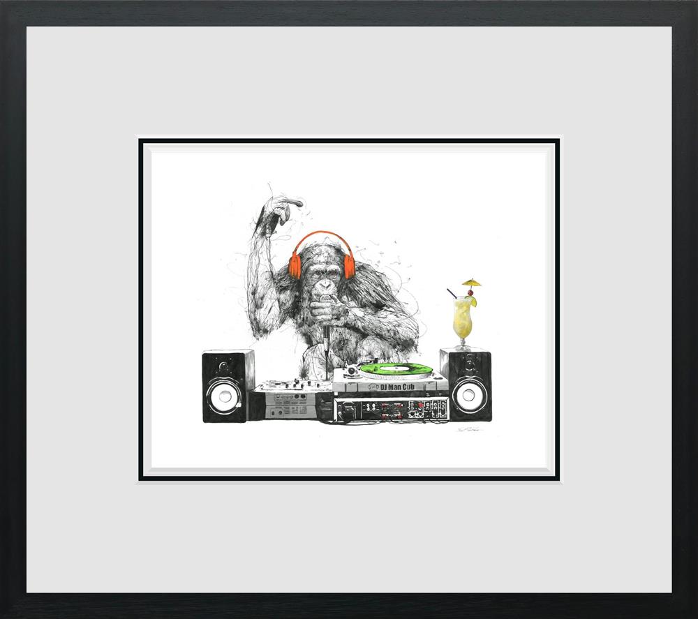 Scott Tetlow - 'DJ Man Club III' - Miniature - Framed Limited Edition