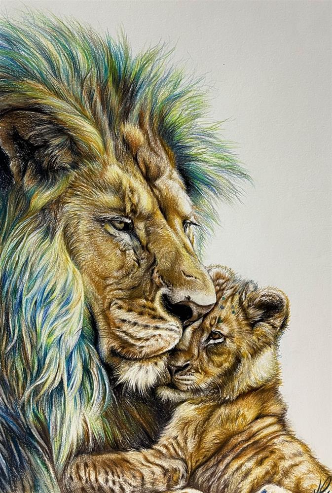 Hayley Goodhead - 'Daddy Cool - Study' - Framed Original Artwork