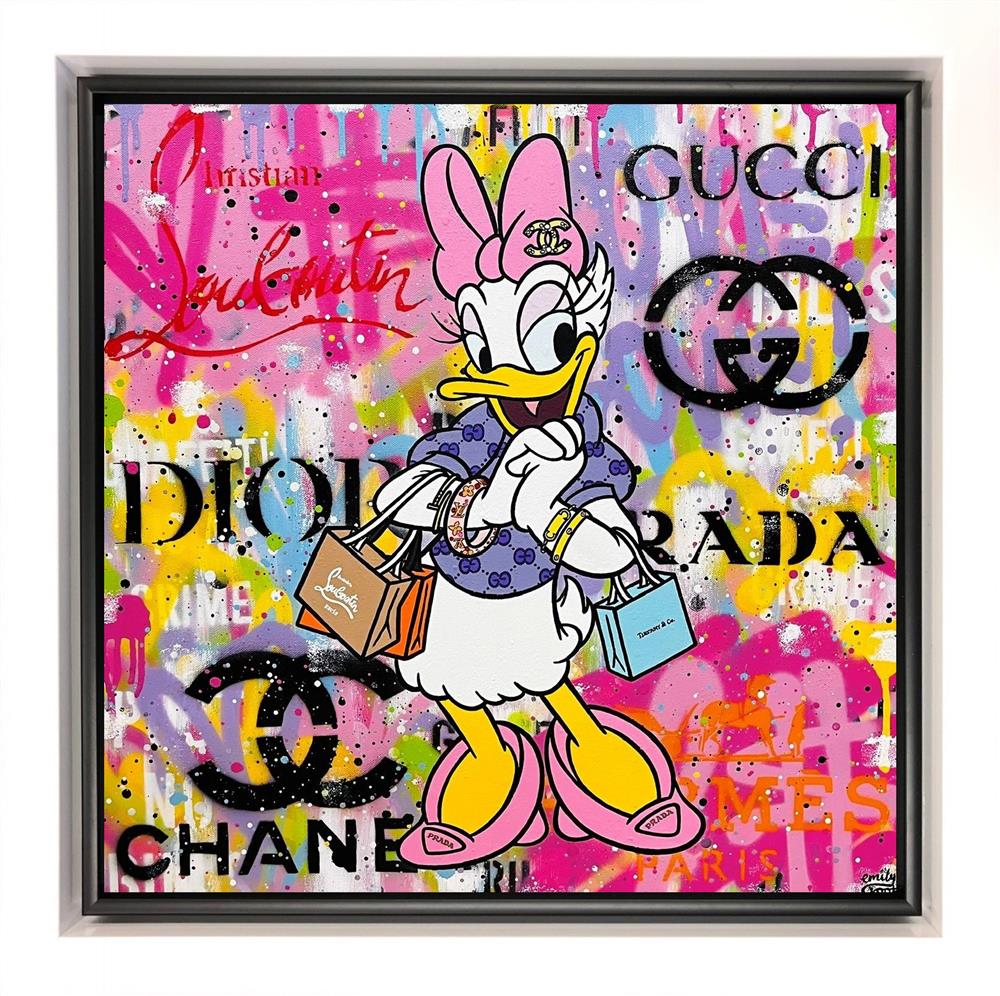Emily Crook - 'Daisy Loves Luxury' - Framed Original Artwork