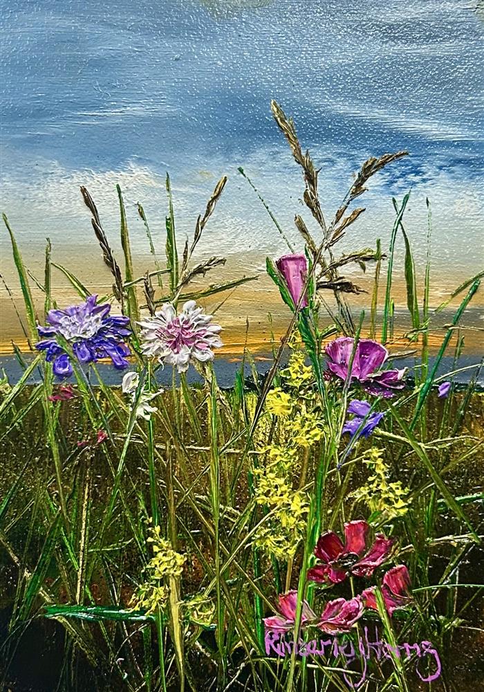 Kimberley Harris - 'Dances With Light - Miniature size' - Framed Original Art