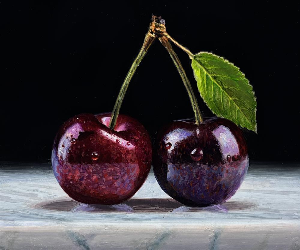 Tony Owens - 'Dark Cherry' - Framed Original Artwork
