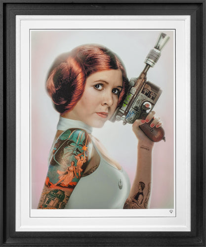 JJ Adams - 'Your Worshipfulness (Princess Leia)' - Framed Limited Edition Deluxe