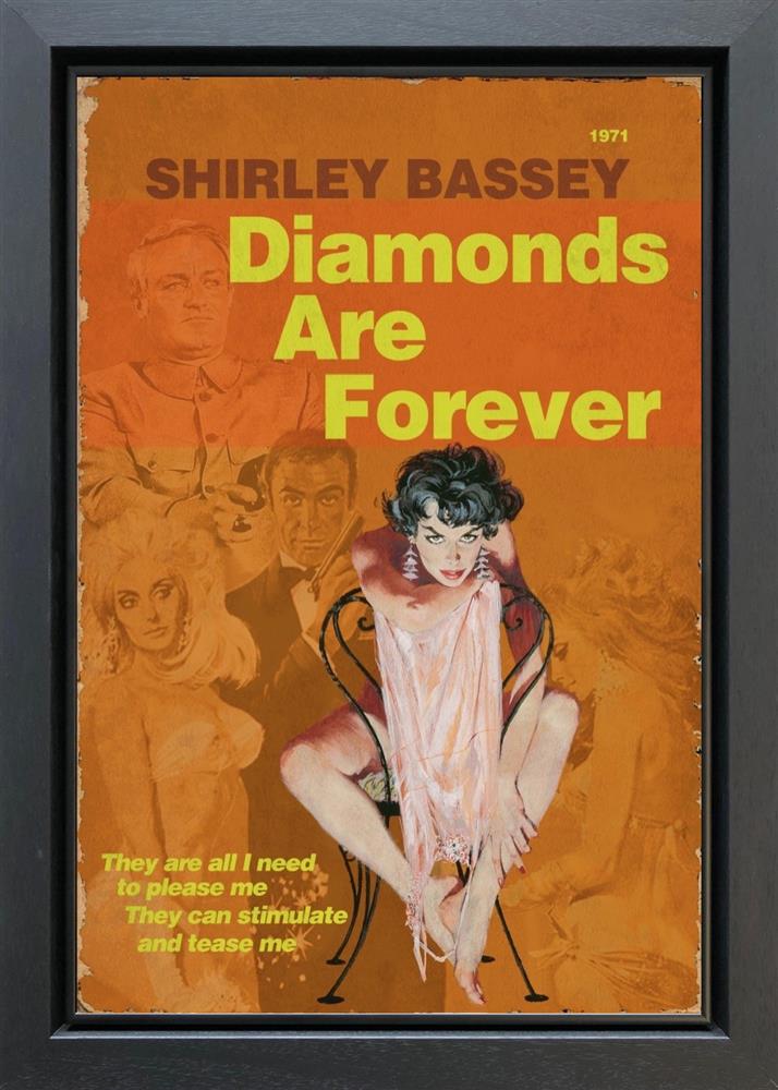 Linda Charles - 'Diamonds Are Forever - Diamond Dust' - Framed Original Artwork