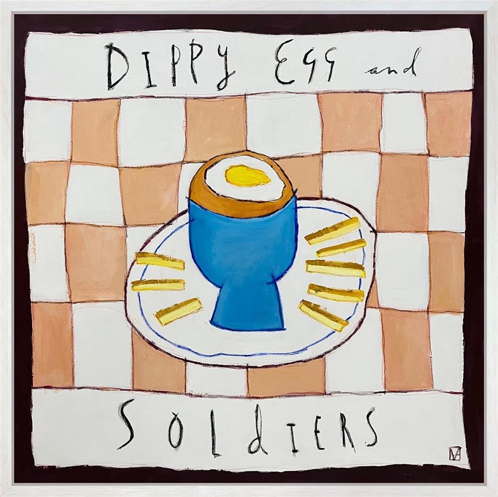 Michael Abrams - 'Dippy Egg And Soldiers - Deluxe' - Framed Original Art