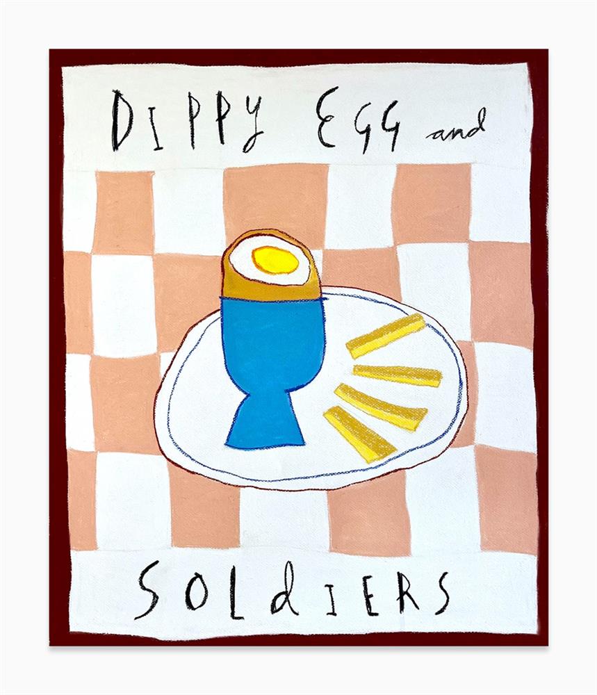 Michael Abrams - 'Dippy Eggs And Soldiers' - Framed Original Art