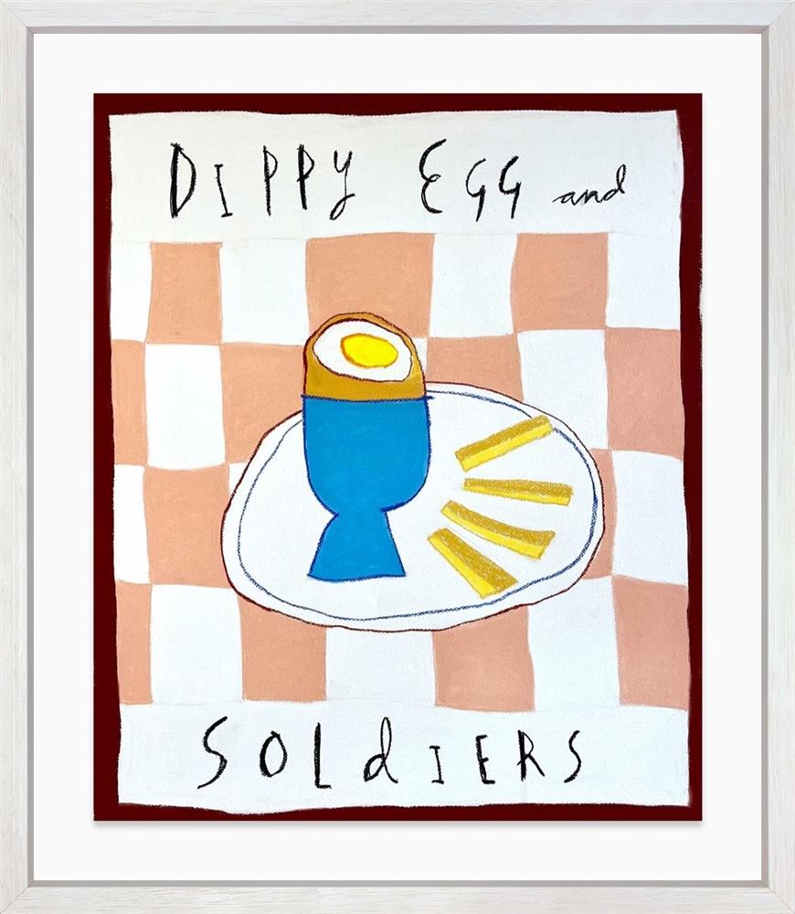 Michael Abrams - 'Dippy Eggs And Soldiers' - Framed Original Art
