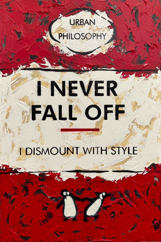 Hue Folk - 'Dismount With Style' - Framed Original Artwork