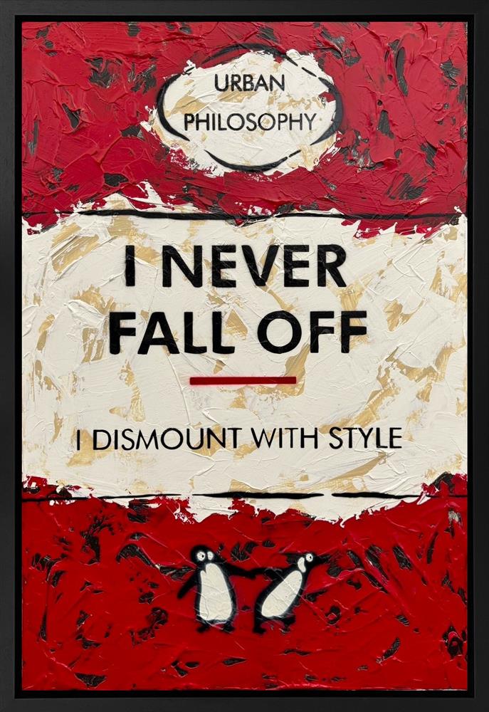 Hue Folk - 'Dismount With Style' - Framed Original Artwork